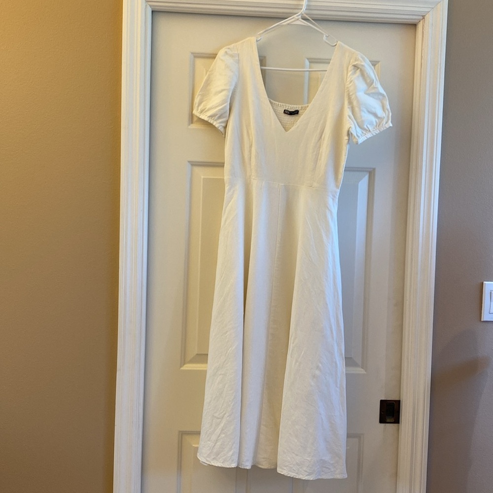 Zara White Maxi Dress